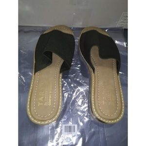 Taryn Rose Black Faux Saude